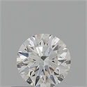 Natural Diamond 0.40 Carats, Round with Excellent Cut, H Color, SI1 Clarity and Certified by GIA