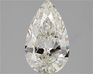 Picture of Natural Diamond 2.01 Carats, Pear with  Cut, H Color, SI2 Clarity and Certified by GIA