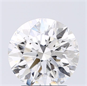 Natural Diamond 2.01 Carats, Round with Excellent Cut, H Color, I1 Clarity and Certified by GIA