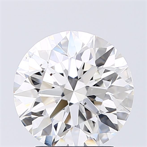 Picture of Natural Diamond 2.01 Carats, Round with Excellent Cut, H Color, I1 Clarity and Certified by GIA