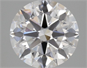 Natural Diamond 2.30 Carats, Round with Excellent Cut, F Color, VVS1 Clarity and Certified by GIA