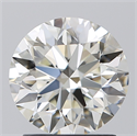 Natural Diamond 1.80 Carats, Round with Excellent Cut, H Color, IF Clarity and Certified by IGI