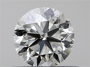 Picture of Natural Diamond 0.40 Carats, Round with Very Good Cut, K Color, VVS1 Clarity and Certified by GIA