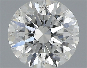 Picture of Natural Diamond 0.50 Carats, Round with Excellent Cut, H Color, SI2 Clarity and Certified by GIA