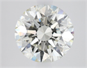 Natural Diamond 2.11 Carats, Round with Excellent Cut, I Color, VS1 Clarity and Certified by IGI