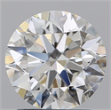 Natural Diamond 2.01 Carats, Round with Excellent Cut, F Color, SI1 Clarity and Certified by IGI