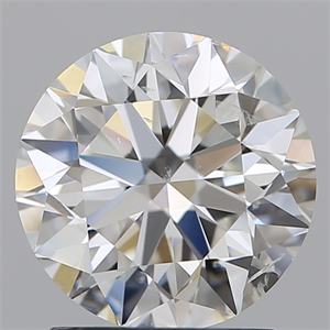 Picture of Natural Diamond 2.01 Carats, Round with Excellent Cut, F Color, SI1 Clarity and Certified by IGI