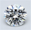 Natural Diamond 2.02 Carats, Round with Excellent Cut, F Color, VS2 Clarity and Certified by GIA