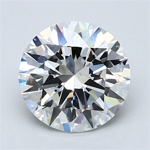 Picture of Natural Diamond 2.02 Carats, Round with Excellent Cut, F Color, VS2 Clarity and Certified by GIA