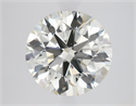 Natural Diamond 2.71 Carats, Round with Excellent Cut, J Color, SI1 Clarity and Certified by IGI