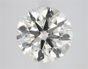 Picture of Natural Diamond 2.71 Carats, Round with Excellent Cut, J Color, SI1 Clarity and Certified by IGI