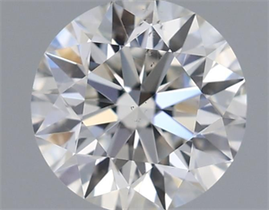 Picture of Natural Diamond 0.50 Carats, Round with Excellent Cut, I Color, SI1 Clarity and Certified by GIA