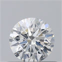 Natural Diamond 0.40 Carats, Round with Very Good Cut, H Color, SI1 Clarity and Certified by GIA