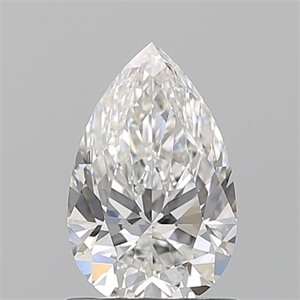 Picture of Natural Diamond 1.03 Carats, Pear with  Cut, F Color, VVS1 Clarity and Certified by GIA