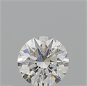 Natural Diamond 0.40 Carats, Round with Very Good Cut, H Color, SI1 Clarity and Certified by GIA