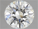 Natural Diamond 2.01 Carats, Round with Excellent Cut, H Color, VS2 Clarity and Certified by GIA