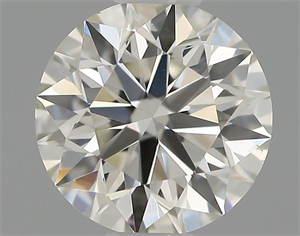 Picture of Natural Diamond 0.51 Carats, Round with Excellent Cut, H Color, SI1 Clarity and Certified by IGI