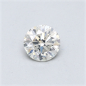 Natural Diamond 0.40 Carats, Round with Very Good Cut, I Color, SI2 Clarity and Certified by GIA