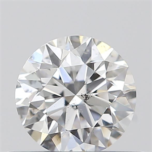 Picture of Natural Diamond 0.41 Carats, Round with Excellent Cut, E Color, SI2 Clarity and Certified by GIA