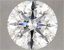 Natural Diamond 5.01 Carats, Round with Excellent Cut, G Color, SI1 Clarity and Certified by GIA