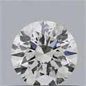 Natural Diamond 0.41 Carats, Round with Excellent Cut, H Color, SI2 Clarity and Certified by GIA