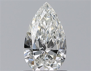 Picture of Natural Diamond 0.70 Carats, Pear with  Cut, H Color, VS2 Clarity and Certified by GIA