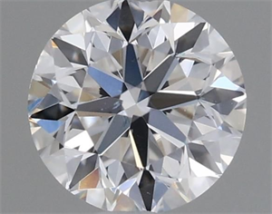 Picture of Natural Diamond 0.40 Carats, Round with Good Cut, D Color, VS1 Clarity and Certified by GIA