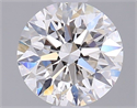 Natural Diamond 0.59 Carats, Round with Excellent Cut, H Color, SI2 Clarity and Certified by GIA