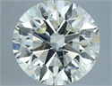 Natural Diamond 4.01 Carats, Round with Excellent Cut, I Color, SI2 Clarity and Certified by IGI