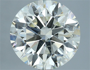 Picture of Natural Diamond 4.01 Carats, Round with Excellent Cut, I Color, SI2 Clarity and Certified by IGI