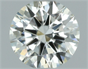 Natural Diamond 0.41 Carats, Round with Excellent Cut, J Color, VVS1 Clarity and Certified by GIA