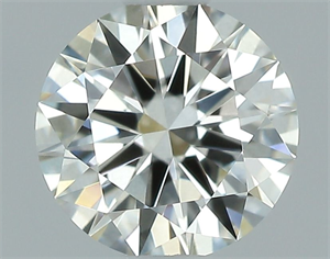 Picture of Natural Diamond 0.41 Carats, Round with Excellent Cut, J Color, VVS1 Clarity and Certified by GIA