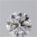 Natural Diamond 0.40 Carats, Round with Very Good Cut, G Color, SI2 Clarity and Certified by GIA