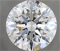 Natural Diamond 3.00 Carats, Round with Excellent Cut, H Color, SI1 Clarity and Certified by GIA