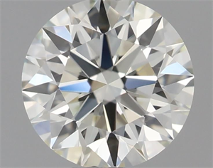 Picture of Natural Diamond 0.48 Carats, Round with Excellent Cut, J Color, VVS1 Clarity and Certified by IGI