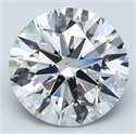 Natural Diamond 4.70 Carats, Round with Excellent Cut, I Color, SI1 Clarity and Certified by GIA