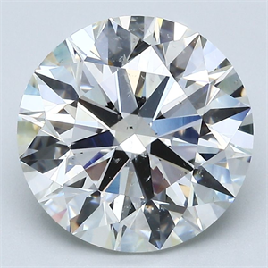 Picture of Natural Diamond 4.70 Carats, Round with Excellent Cut, I Color, SI1 Clarity and Certified by GIA