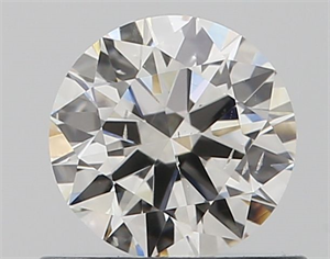 Picture of Natural Diamond 0.58 Carats, Round with Very Good Cut, H Color, SI2 Clarity and Certified by GIA