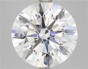 Picture of Natural Diamond 5.01 Carats, Round with Excellent Cut, H Color, SI2 Clarity and Certified by GIA