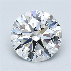 Picture of Natural Diamond 1.80 Carats, Round with Excellent Cut, F Color, SI1 Clarity and Certified by GIA