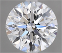 Natural Diamond 1.45 Carats, Round with Excellent Cut, D Color, VVS1 Clarity and Certified by GIA