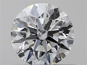 Picture of Natural Diamond 0.40 Carats, Round with Excellent Cut, H Color, SI1 Clarity and Certified by GIA