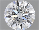 Natural Diamond 0.41 Carats, Round with Excellent Cut, F Color, IF Clarity and Certified by GIA