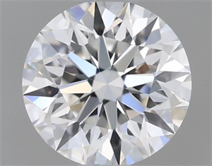 Picture of Natural Diamond 0.41 Carats, Round with Excellent Cut, F Color, IF Clarity and Certified by GIA