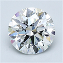 Natural Diamond 1.80 Carats, Round with Excellent Cut, F Color, VVS2 Clarity and Certified by GIA