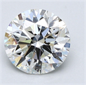 Natural Diamond 1.73 Carats, Round with Excellent Cut, I Color, VVS2 Clarity and Certified by GIA