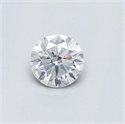 Natural Diamond 0.41 Carats, Round with Good Cut, E Color, I1 Clarity and Certified by GIA