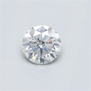 Picture of Natural Diamond 0.41 Carats, Round with Good Cut, E Color, I1 Clarity and Certified by GIA