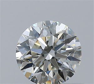 Picture of Natural Diamond 0.41 Carats, Round with Excellent Cut, H Color, VVS2 Clarity and Certified by IGI