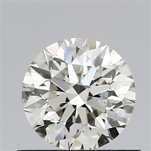 Picture of Natural Diamond 0.61 Carats, Round with Excellent Cut, J Color, VS1 Clarity and Certified by IGI